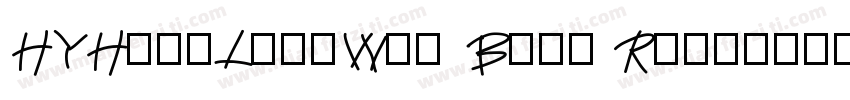 HYHeadLineW33 Bold Regular字体转换